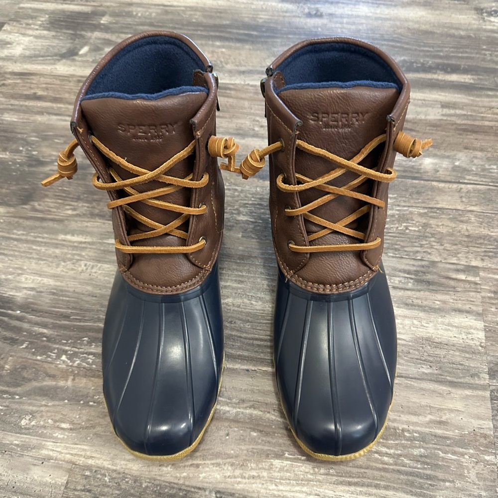 Sperry Saltwater Boots Big Kids Waterproof Duck Boots Size 6M - Picture 2 of 8